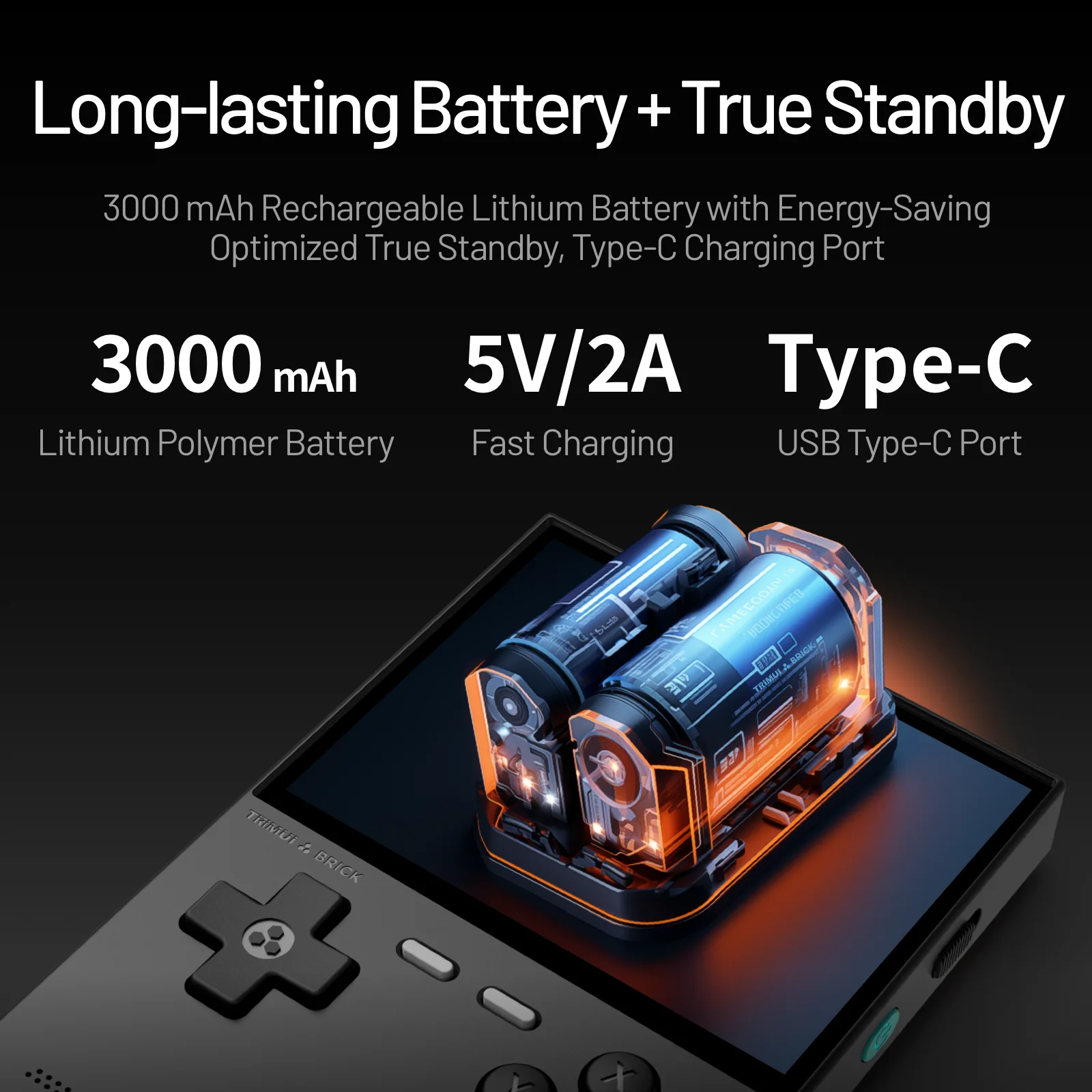TRIMUI BRICK CNC Metal Retro Handheld Console 3.2" 1024x768 IPS Linux Mood LED Free Keycap 3000mAh WiFi Gift for Game Lovers