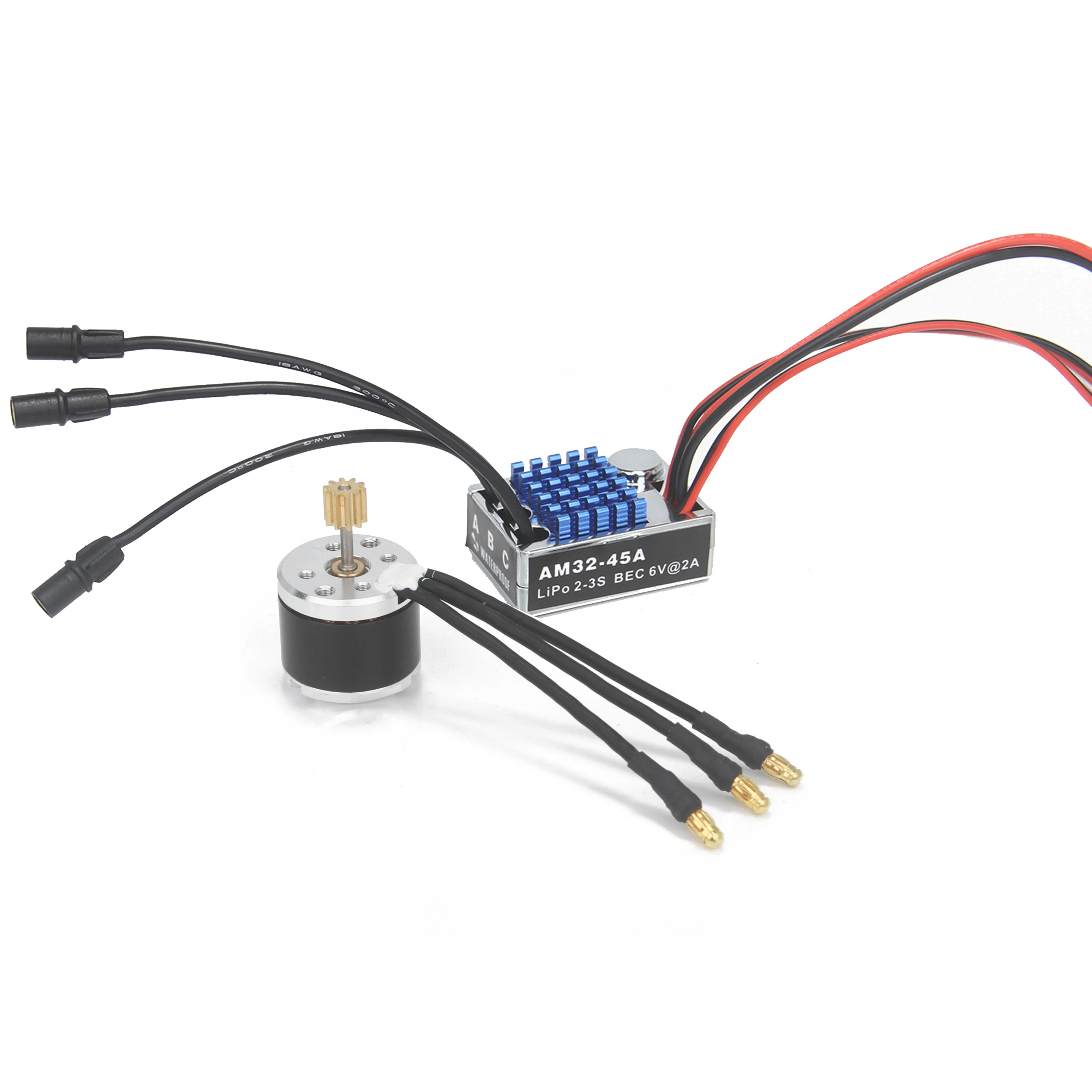 Power Combo 2322 2600KV Brushless Motor Metal Gear Box AM32 45A ESC 7CH Transmitter 21G Servo for RC Car MN82 MN78 MN168 MN99