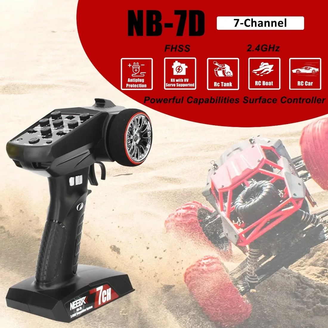 Power Combo 2322 2600KV Brushless Motor Metal Gear Box AM32 45A ESC 7CH Transmitter 21G Servo for RC Car MN82 MN78 MN168 MN99