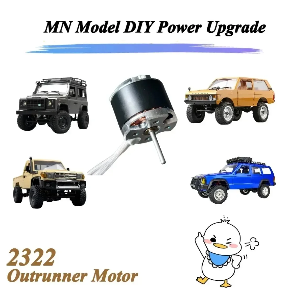 Power Combo 2322 2600KV Brushless Motor Metal Gear Box AM32 45A ESC 7CH Transmitter 21G Servo for RC Car MN82 MN78 MN168 MN99