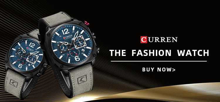 Curren Men's Watch Blue Dial Stainless Steel Band Date Mens Business Male Watches Waterproof Luxuries Men Wrist Watches for Men