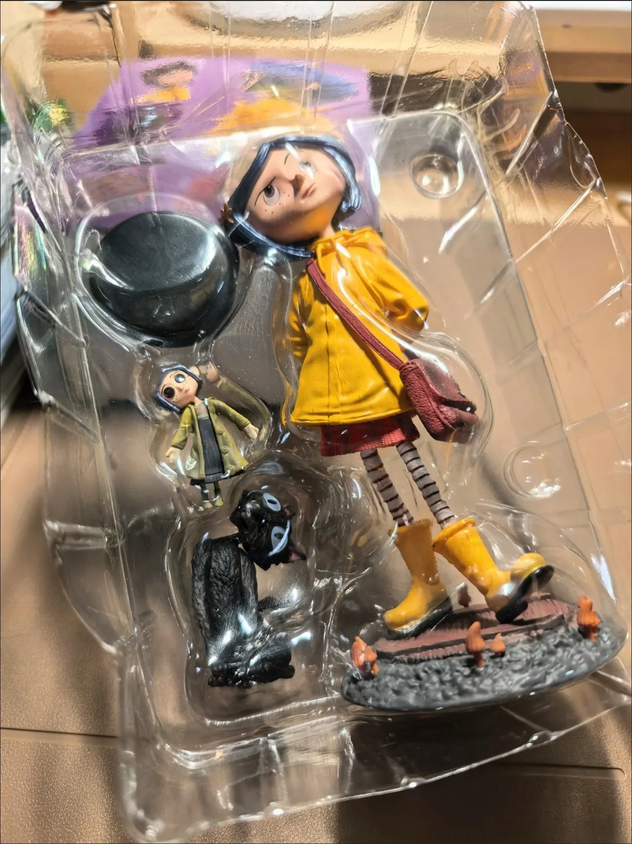Coraline Action Figure 7 Inch Movie Version Yellow Raincoat Collectible Pvc Model Decor For Collection Enthusiasts Ideal Gift