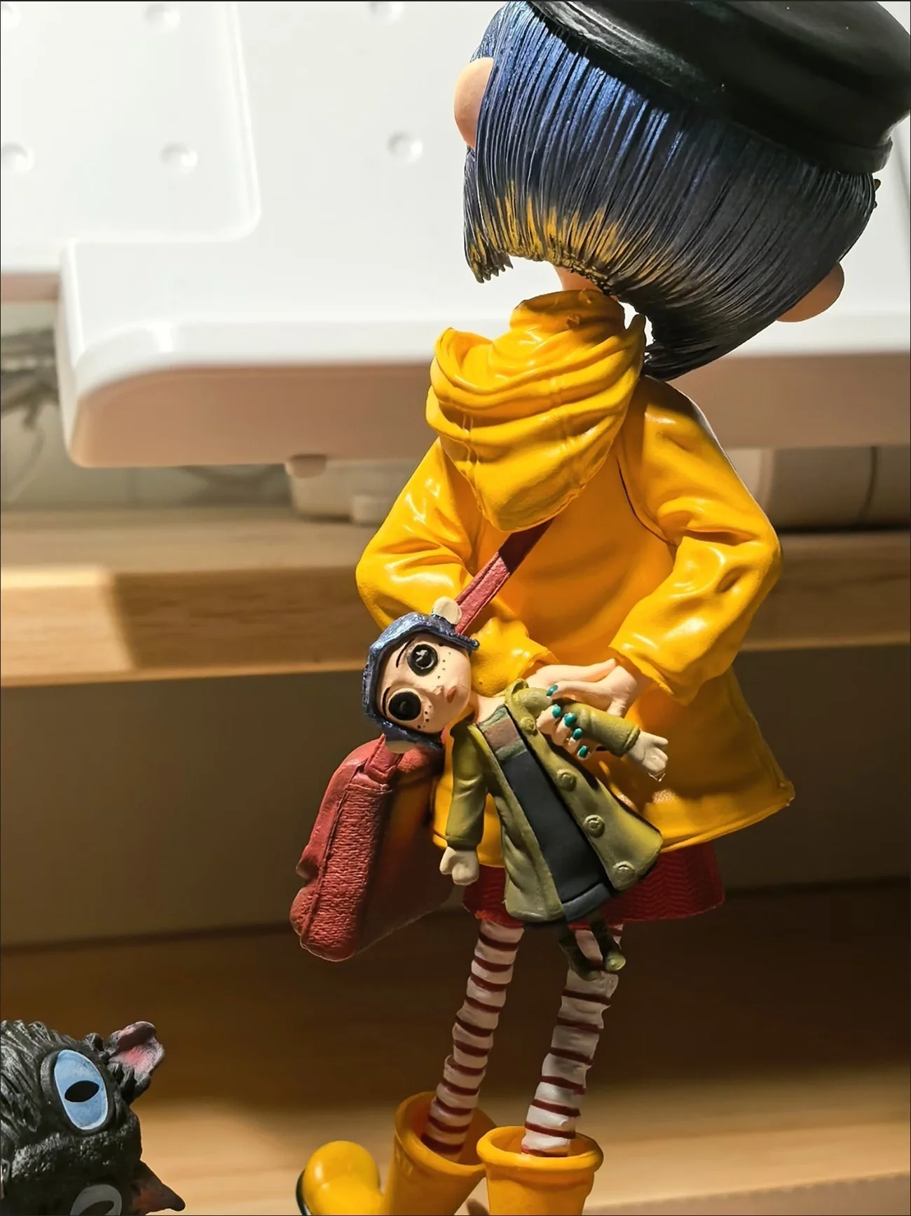 Coraline Action Figure 7 Inch Movie Version Yellow Raincoat Collectible Pvc Model Decor For Collection Enthusiasts Ideal Gift