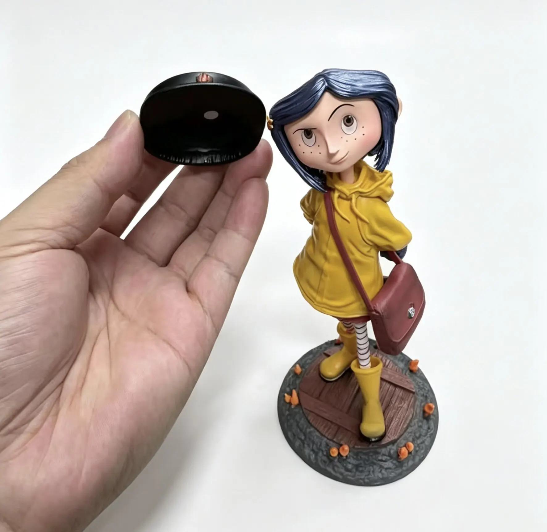 Coraline Action Figure 7 Inch Movie Version Yellow Raincoat Collectible Pvc Model Decor For Collection Enthusiasts Ideal Gift