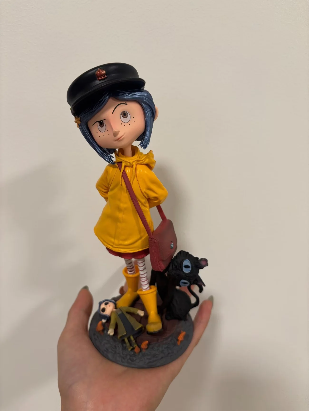 Coraline Action Figure 7 Inch Movie Version Yellow Raincoat Collectible Pvc Model Decor For Collection Enthusiasts Ideal Gift