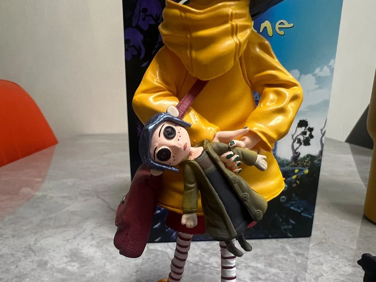 Coraline Action Figure 7 Inch Movie Version Yellow Raincoat Collectible Pvc Model Decor For Collection Enthusiasts Ideal Gift