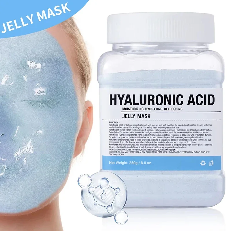 Salmon DNA PDRN Vitamin C Collagen Crystal Soft Mask Powder Rose Petal Hyaluronic Acid Face Mask DIY Plant Deep Hydrating Mask
