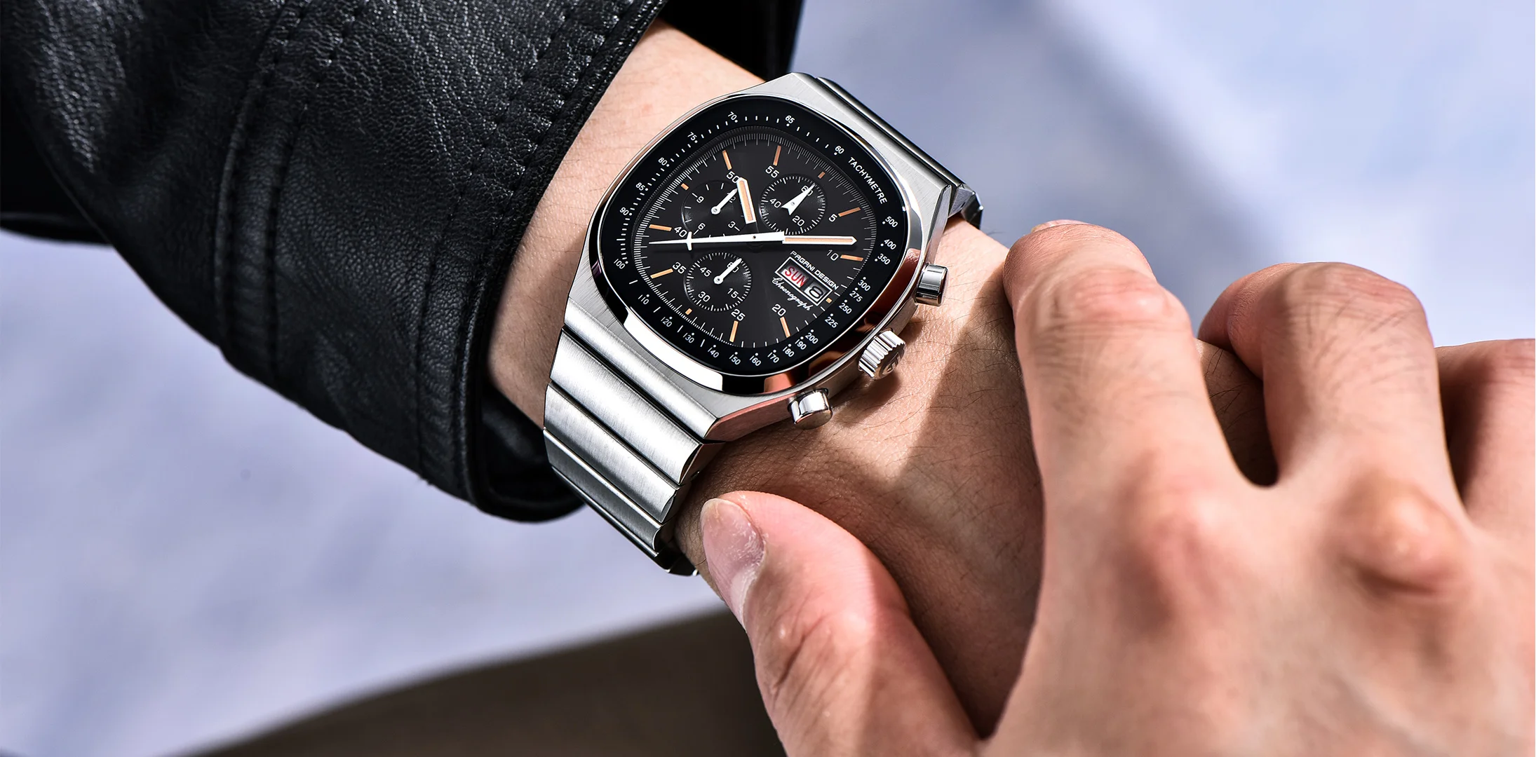 PAGANI DESIGN PD1819 Men Quartz Watch Miyota OS00 Movement Speed Tester Sapphire Waterproof Chronograph Watch Reloj Hombre