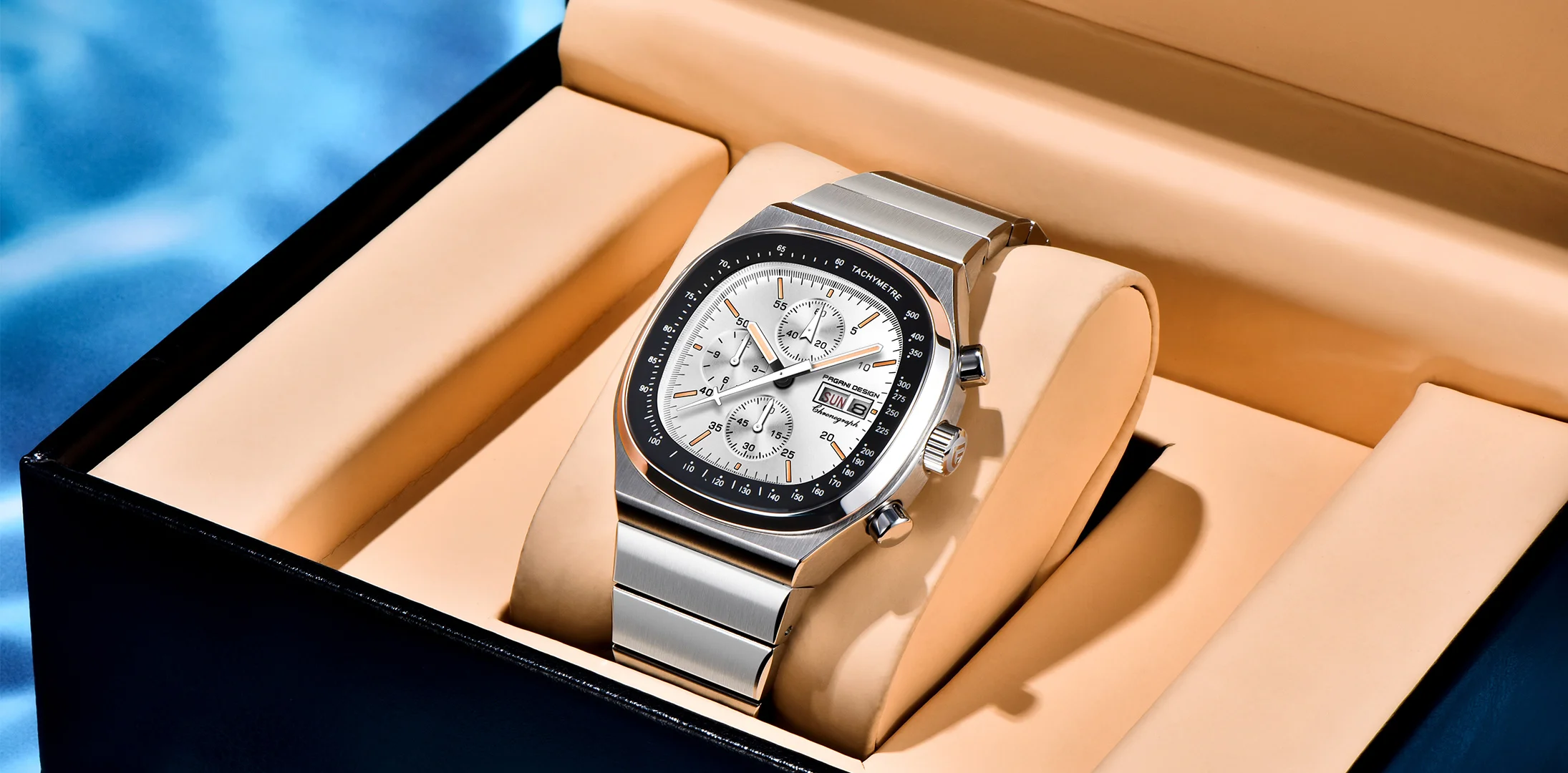 PAGANI DESIGN PD1819 Men Quartz Watch Miyota OS00 Movement Speed Tester Sapphire Waterproof Chronograph Watch Reloj Hombre