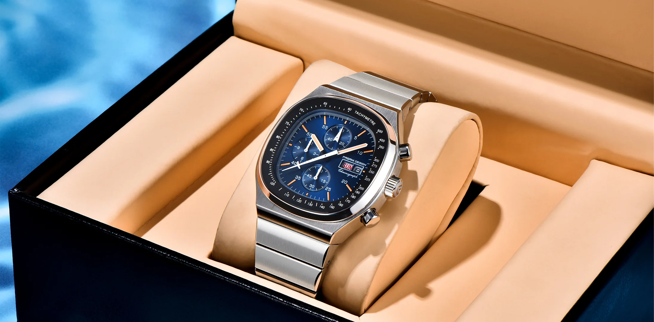 PAGANI DESIGN PD1819 Men Quartz Watch Miyota OS00 Movement Speed Tester Sapphire Waterproof Chronograph Watch Reloj Hombre