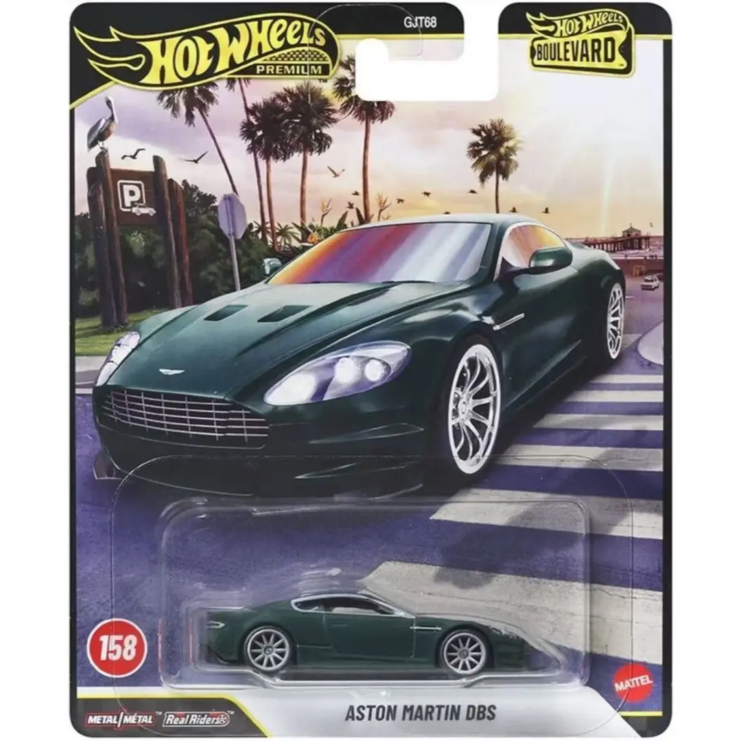 Hot Wheels Premium Series Boulevard GJT68 Enzo Ferrari Benz 560 Aston Martin Dbs Vehicle Diecast Car Model Collection Toy Gift