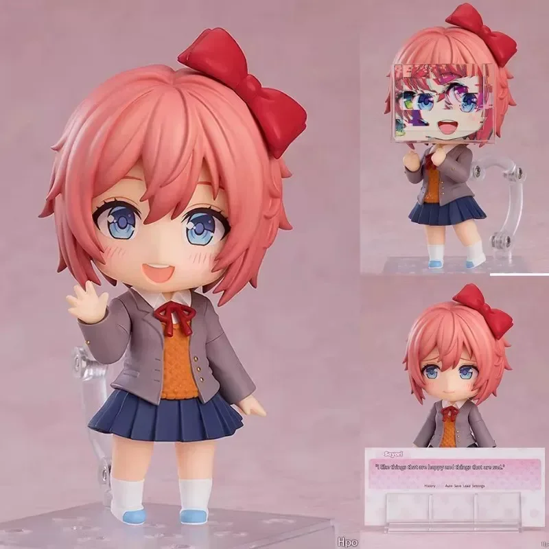 Doki Doki Literature Club! #2077 #2283 #1817 #2250 Anime Figurine With Swap Faces Desktop Decoration Collectible Ornament Gift