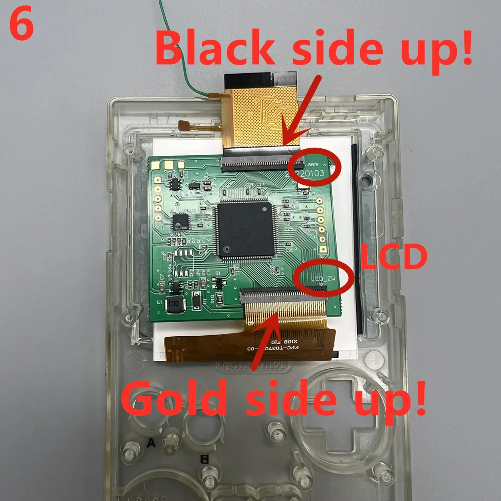 New GBP LCD Screen. Easy to Install 2.6 "Original Size IPS High Brightness LCD Screen is Suitable for Nintendo Gameboy Pocket