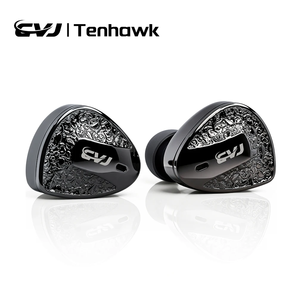 CVJ KIRA HiFi IEM In-Ear Earphones Wired Detachable Cable 3.5mm Type-C 4.4mm Balanced Earbuds For Music Gaming Anime Design