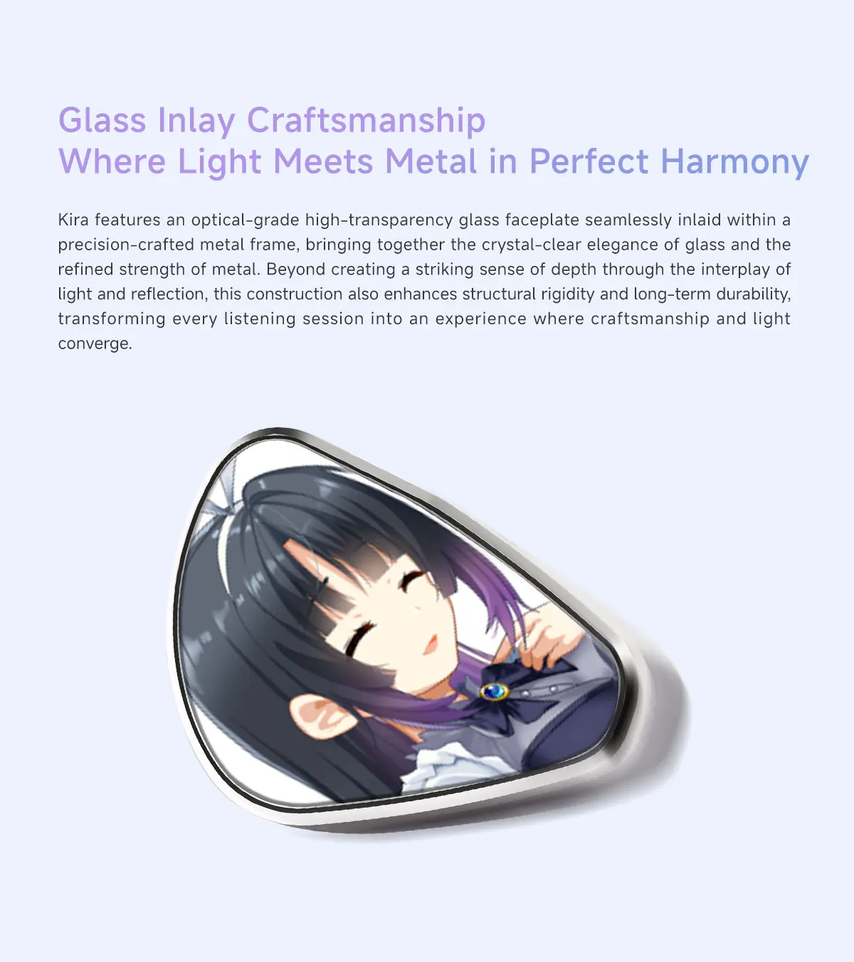 CVJ KIRA HiFi IEM In-Ear Earphones Wired Detachable Cable 3.5mm Type-C 4.4mm Balanced Earbuds For Music Gaming Anime Design