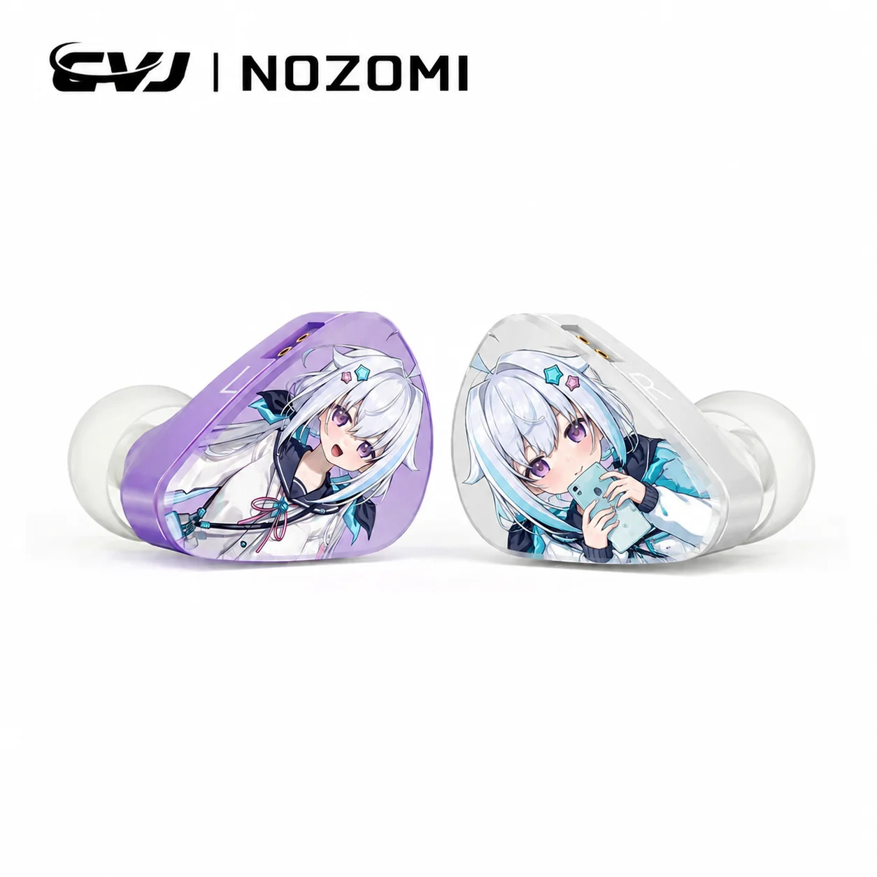 CVJ KIRA HiFi IEM In-Ear Earphones Wired Detachable Cable 3.5mm Type-C 4.4mm Balanced Earbuds For Music Gaming Anime Design