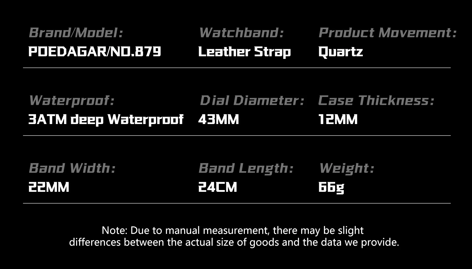 POEDAGAR Top Original Men's Watches Luminous Waterproof Fashion Male Clock Leather Chronograph Date Quartz Sports Men Wristwatch