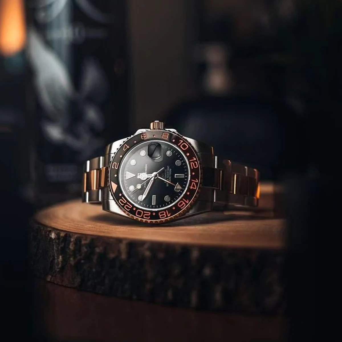 New 1662 PAGANI DESIGN GMT Automatic Watch 40mm Men's Wristwatch Top Brand 100M Waterproof Mechanical Wristwatches for Men Cloc