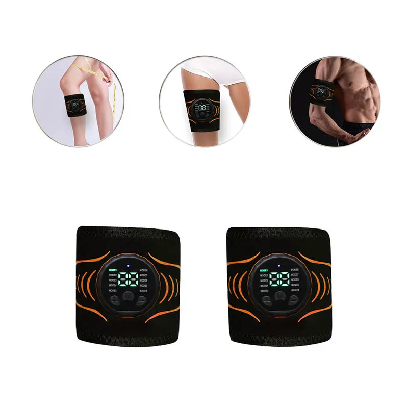 Smart Muscle Stimulator Arm Trainer Muscle Toner Arm Shaping Slimming Massager Home Gym Fitness Equiment USB Recharge