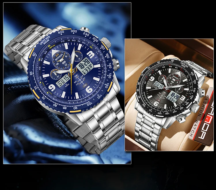 SANDA New Business Quartz Watches for Man Fashion Stainless Steel Tape Date Multifunctional Chronograph 5Bar Waterproof Clock