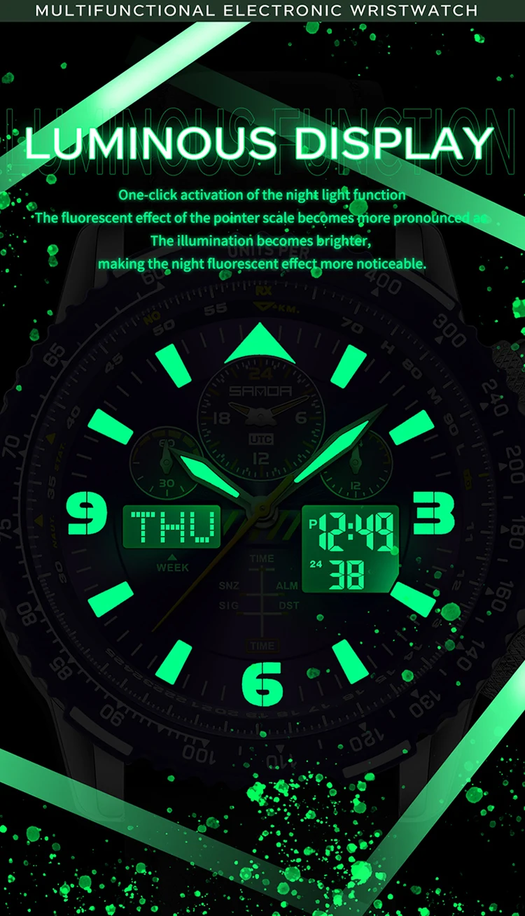 SANDA New Business Quartz Watches for Man Fashion Stainless Steel Tape Date Multifunctional Chronograph 5Bar Waterproof Clock