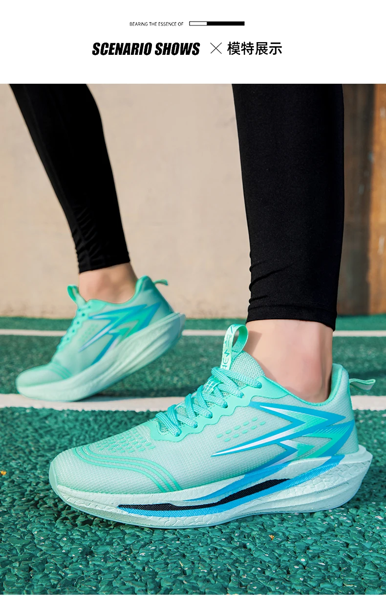 NEW Running Shoes Carbon Board Marathon Men Sports Breathable Lightweight Women's Comfortable Athletic Nonskid Sneakers Casual