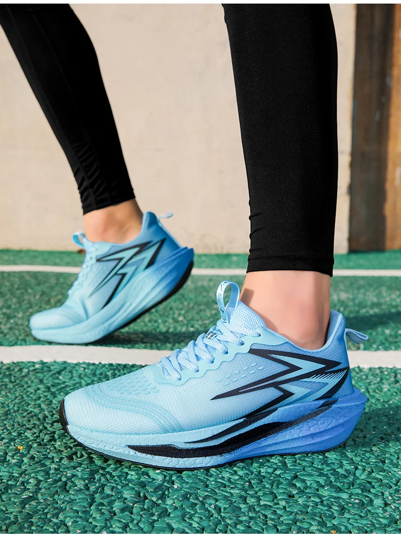 NEW Running Shoes Carbon Board Marathon Men Sports Breathable Lightweight Women's Comfortable Athletic Nonskid Sneakers Casual