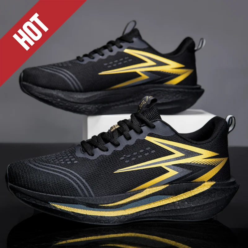 NEW Running Shoes Carbon Board Marathon Men Sports Breathable Lightweight Women's Comfortable Athletic Nonskid Sneakers Casual