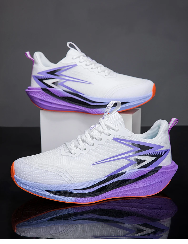 NEW Running Shoes Carbon Board Marathon Men Sports Breathable Lightweight Women's Comfortable Athletic Nonskid Sneakers Casual