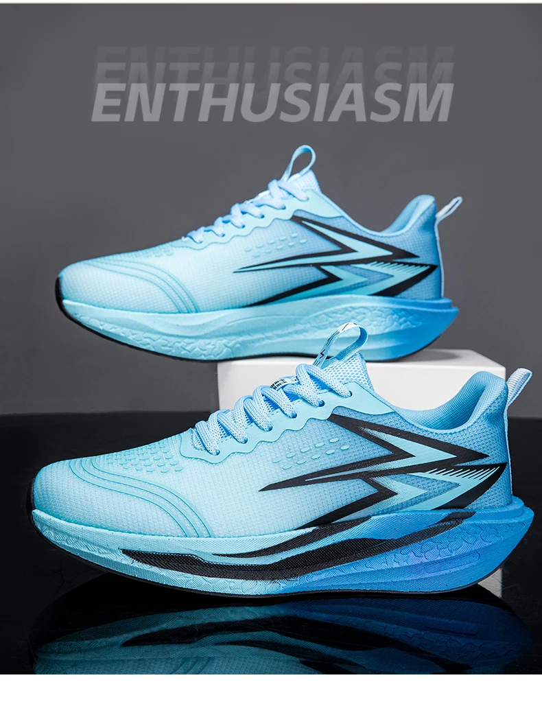 NEW Running Shoes Carbon Board Marathon Men Sports Breathable Lightweight Women's Comfortable Athletic Nonskid Sneakers Casual