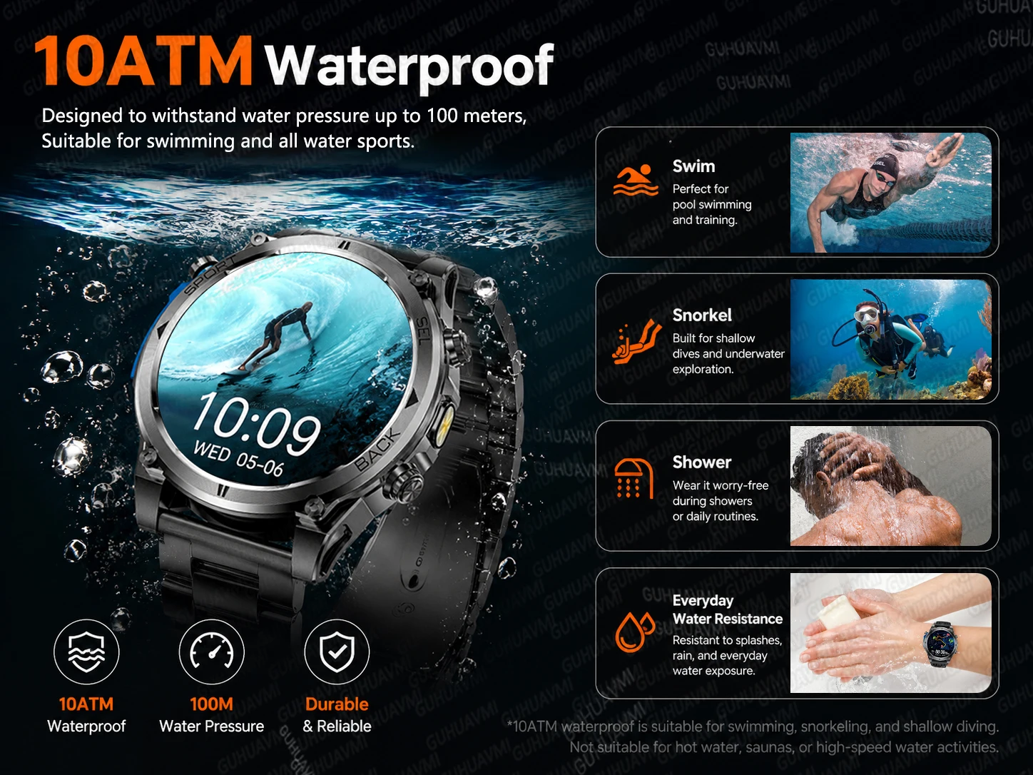 2026New Military T-RX4 Built in GPS Outdoor Smart Watch 10ATM Waterproof Compass  850mAh Battery 1.7”AMOLED Sports Fitness Clock