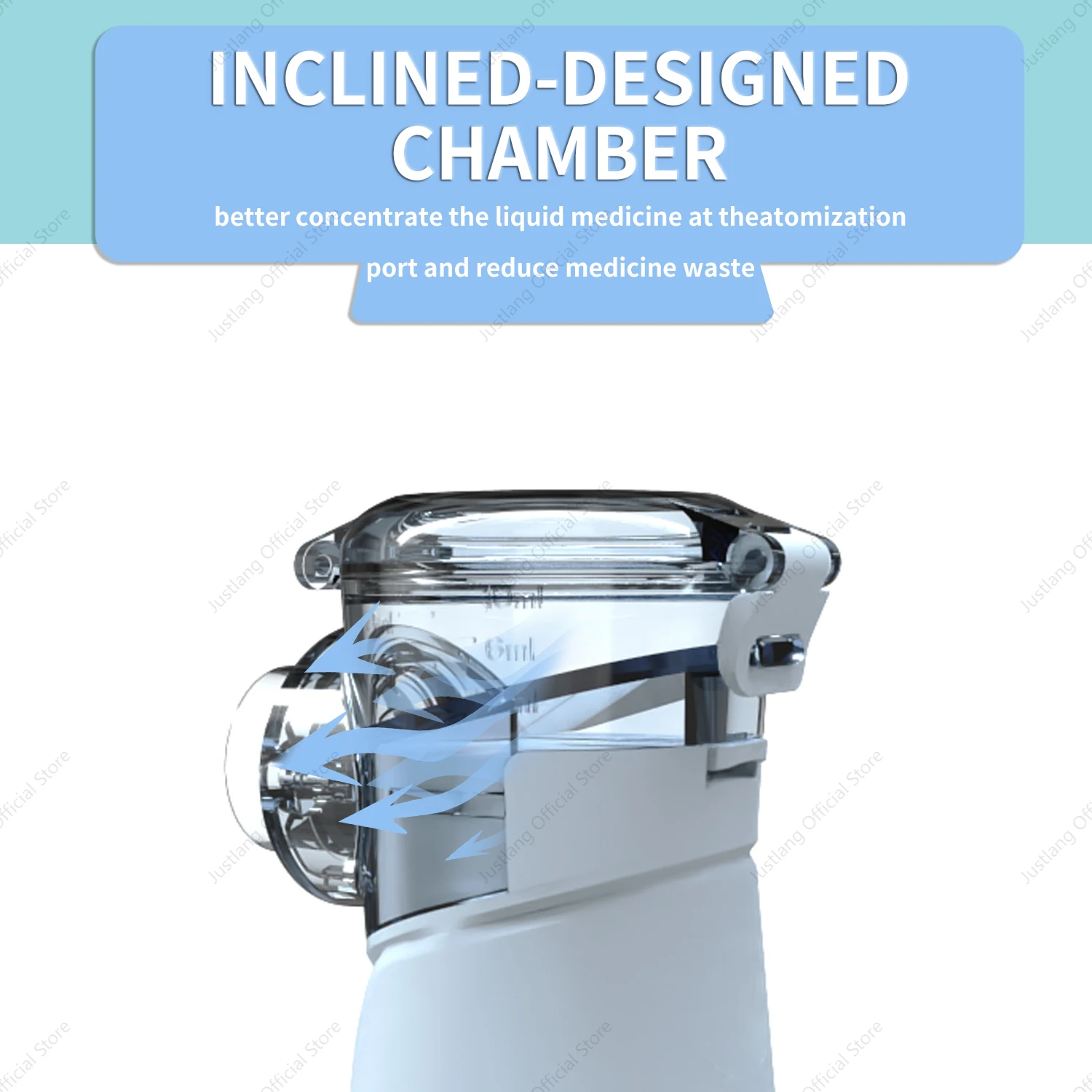 AiQUE Rechargeable Mesh Nebulizer with Screen Portable Medical Handheld Silent Nebulizador Inhaler Humidifier Inhalator Atomizer