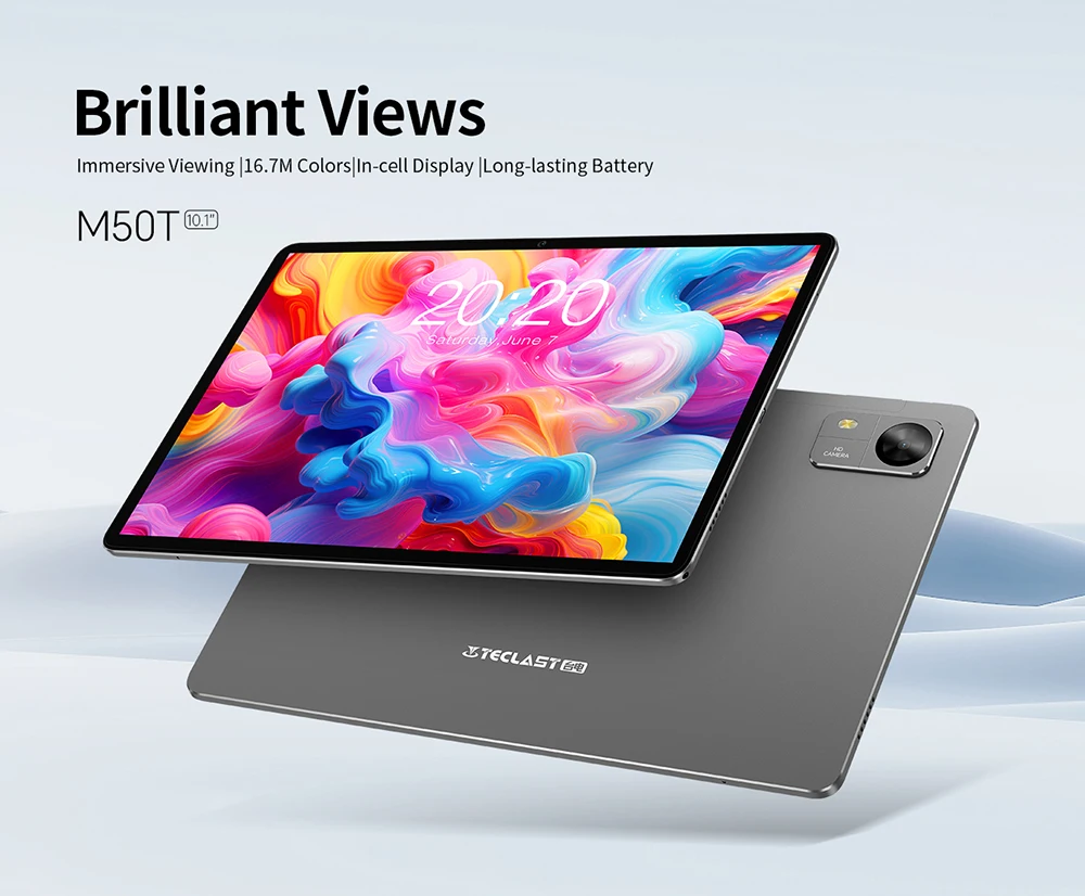 Teclast M50T Android 16 Tablets PC 10.1 inch Max. 32GB RAM 128GB ROM AllWinner A537 7000mAh Battery WiFi-6 Global Version