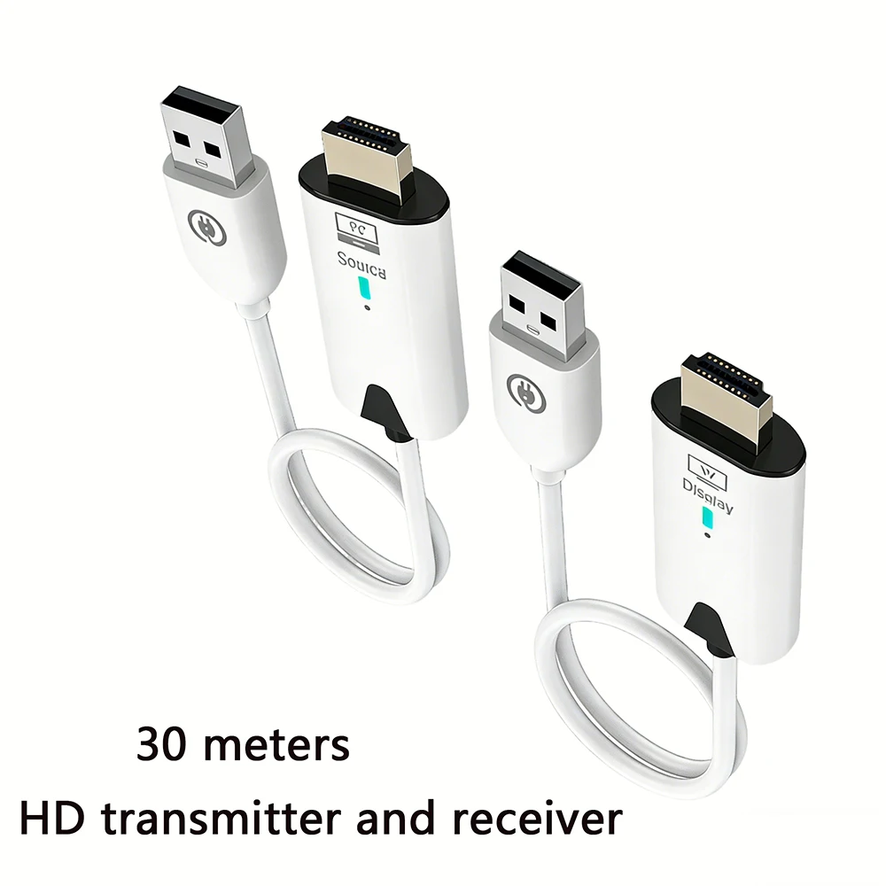 Wireless HDMI--compatible Transmitter and Receiver 1080P 50M Extender Display USB Adapter Dongle For TV Box Monitor Projector PC