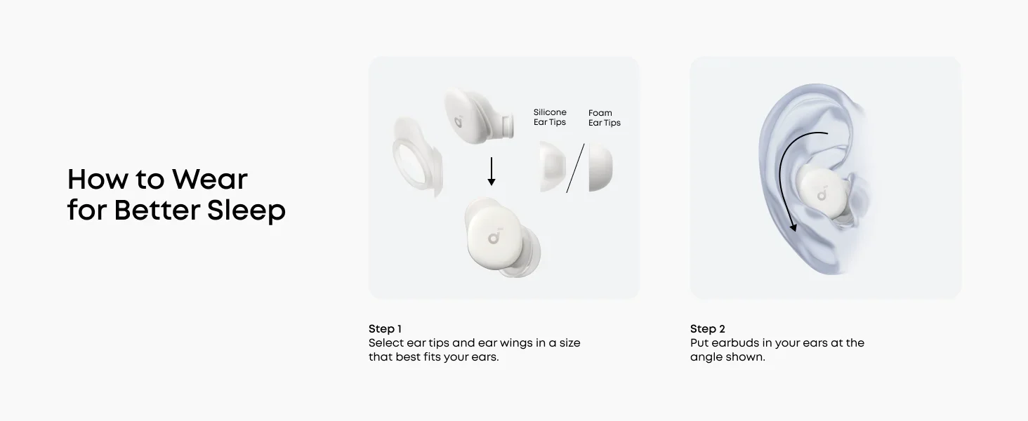 Soundcore by Anker Sleep A30 Sleep Headphones 2nd Generation - Side-Sleep Friendly,Active Noise Cancellation.Stand Store
