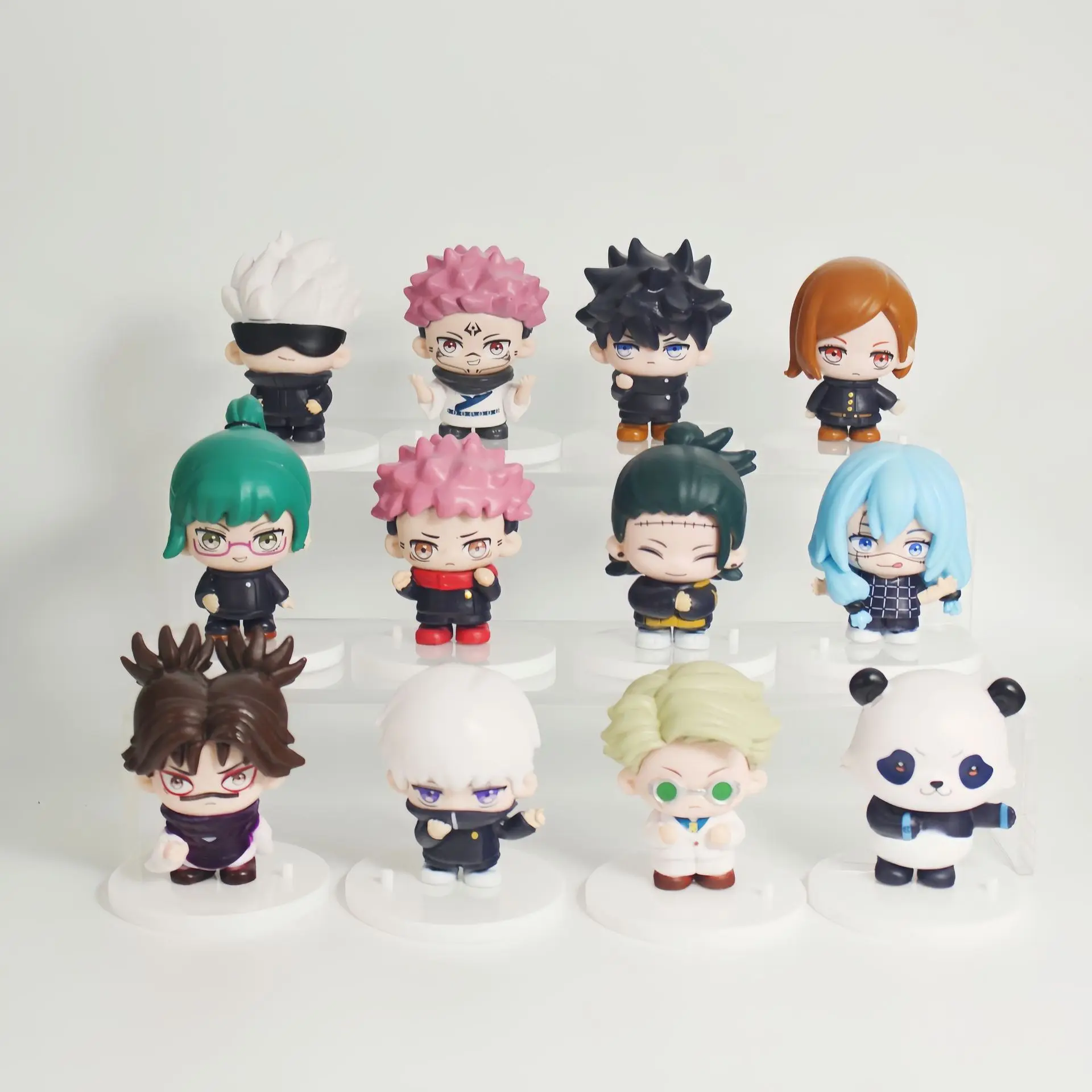 12pcs/set Animation Jujutsu Kaisen Itadori Yuji Gojo Satoru Ryomen Sukuna Megumi Kugisaki Action Figure Collection Anime Model