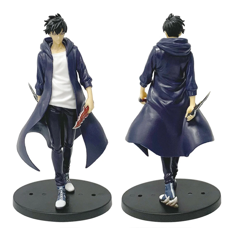 21cm In Stock Solo Levelings Anime Version Figure -Sung Jinwoo Action Figure PVC Collect Model Figure Display Anime Merchandise