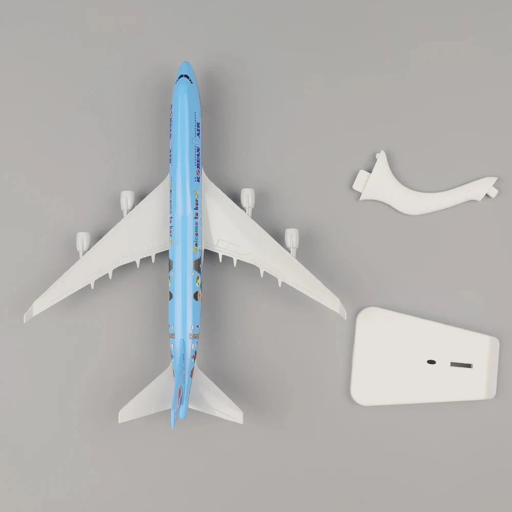 20cm Korea B747 Aircraft Model Air Boeing 747 Planel Models Metal Simulation Alloy Material with Landing Gear Children's Toys