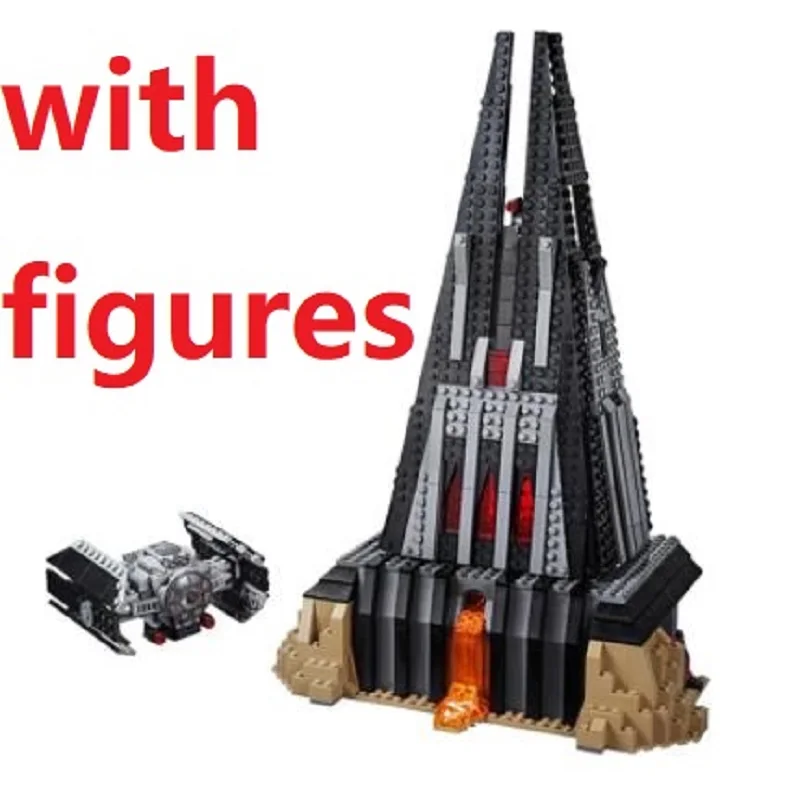 NEW 1090pcs New Star Battle Darth House Vader Castle Building Block Model Bricks Space Wars TIE Fighter Toy Christmas Gifts