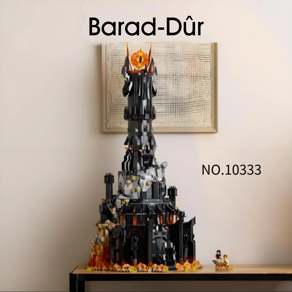 2026 New Arrival 5471pcs Creative Lord Rings Barado Fortress Barad Dur Dark Tower Building Block For Birthday Christmas Gift