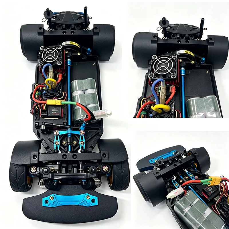 1set TT02 Mudguard Set Drop-in Fit for Tamiya TT02 1/10 Rally Car No Drill Direct Fit Splash Guard Dirt Shield