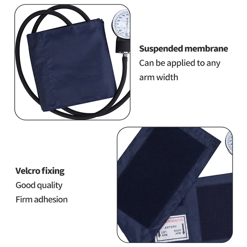JUSTLANG Medical Manual Blood Pressure Monitor BP Cuff Upper Arm Aneroid Sphygmomanometer Tonometer Meter Tester Device