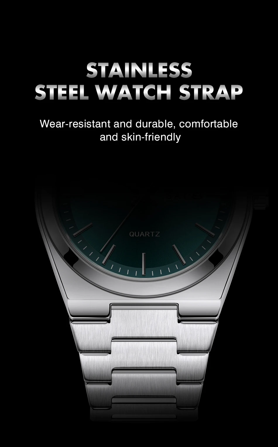 PAAZOMU Fashion Men's Quartz Watch Stainless Steel Waterproof Luminous Man Watch Chronograph Date Multifunction Watches For Men