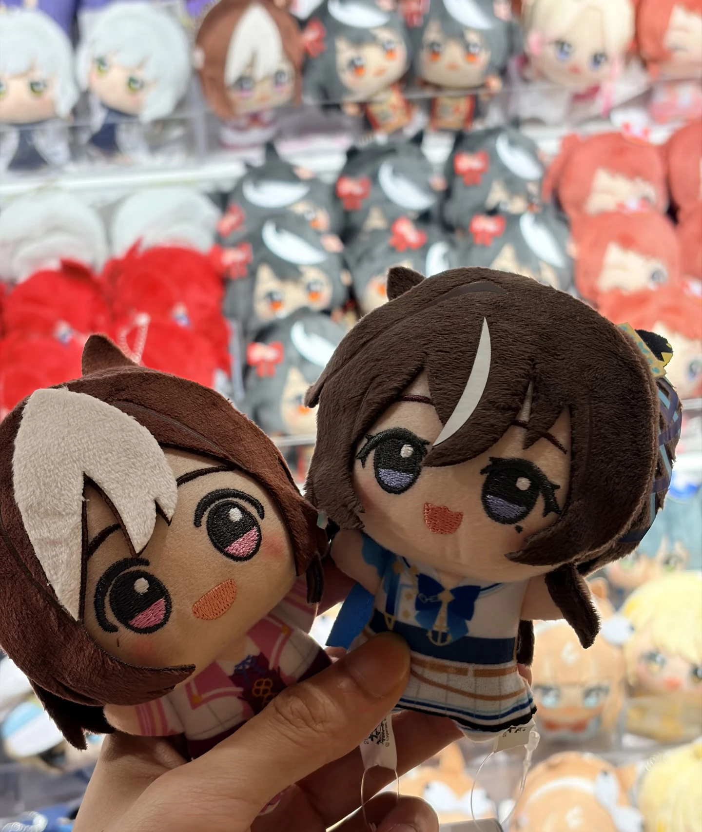12cm Uma Musume Plush Toys UMPD Pretty Derby Special Week Stuffed Plushies Bag Pendant Anime Game Character Keychain Fan Gift