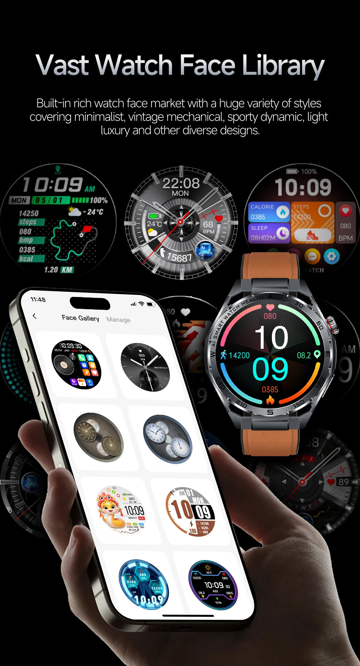 2026New Nursing-Grade AI ECG Smart Watch 1.53''Sapphire Glass Heart Rate Blood Lipid Uric Acid Monitor Bluetooth Call Smartwatch