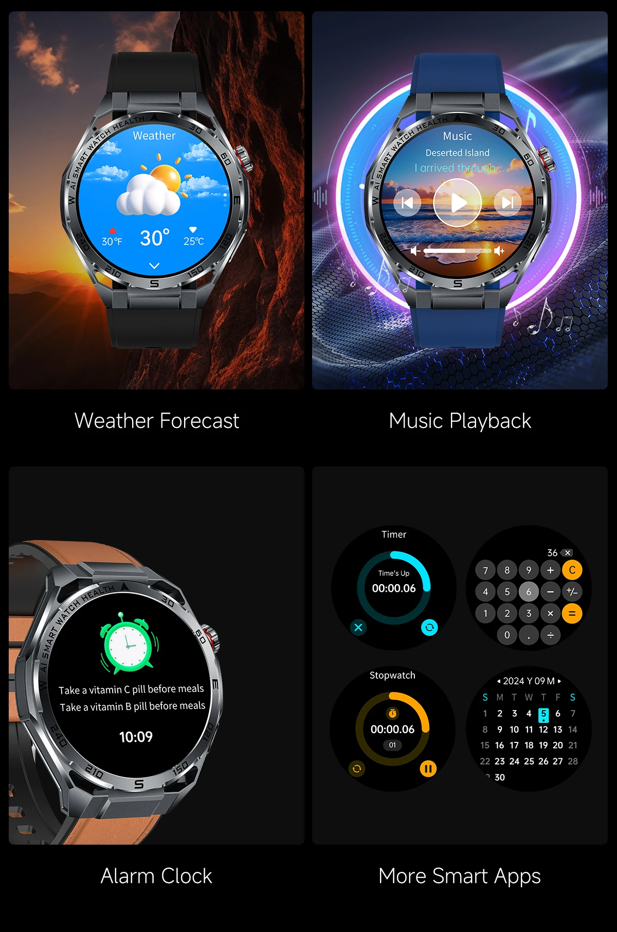 2026New Nursing-Grade AI ECG Smart Watch 1.53''Sapphire Glass Heart Rate Blood Lipid Uric Acid Monitor Bluetooth Call Smartwatch