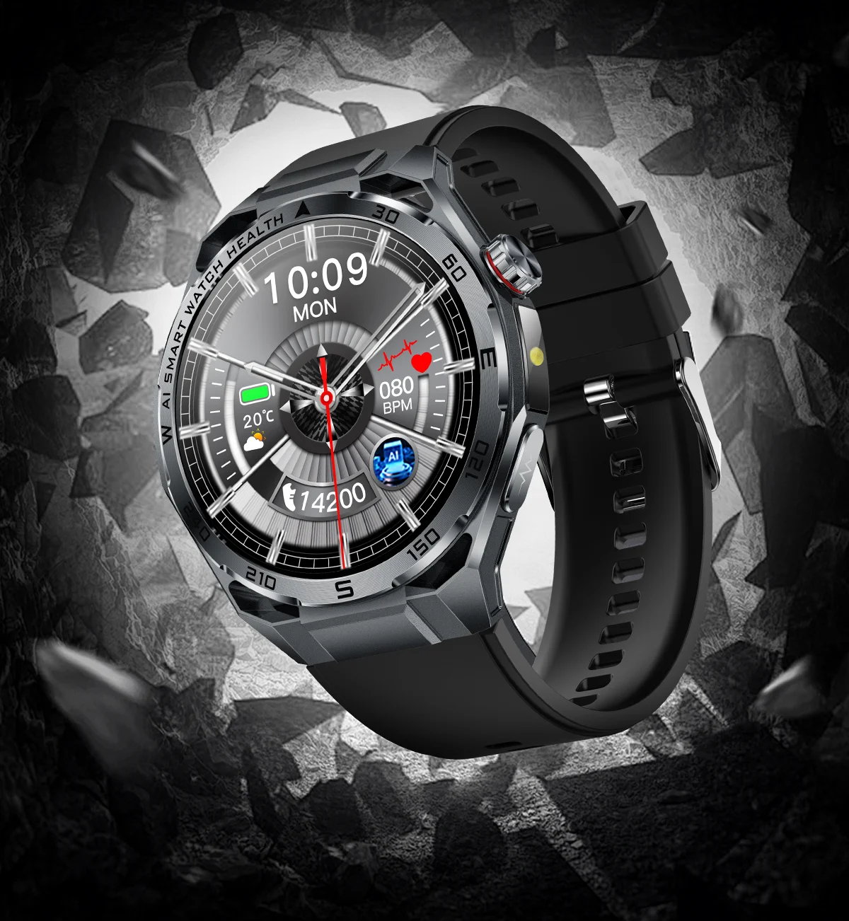 2026New Nursing-Grade AI ECG Smart Watch 1.53''Sapphire Glass Heart Rate Blood Lipid Uric Acid Monitor Bluetooth Call Smartwatch