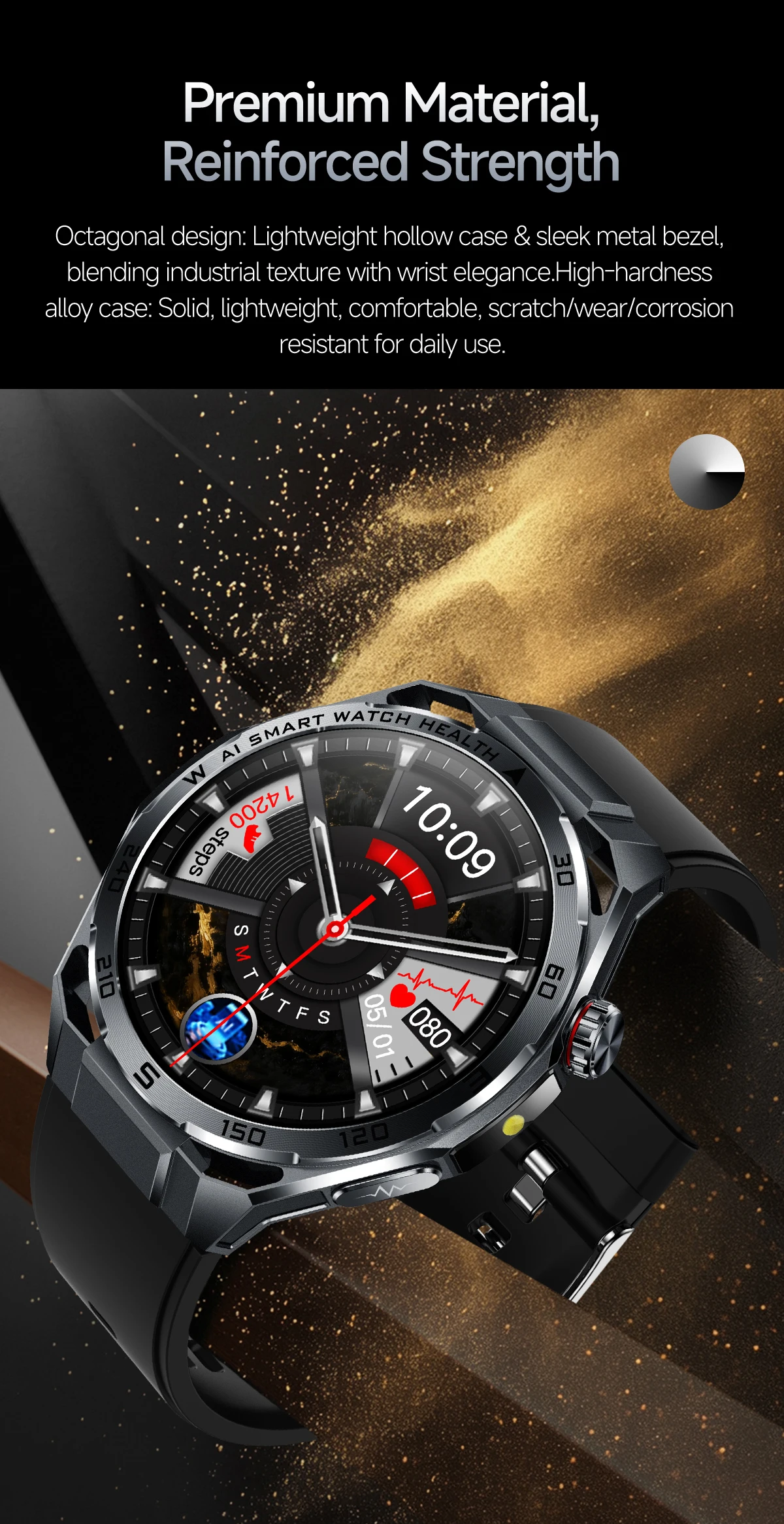 2026New Nursing-Grade AI ECG Smart Watch 1.53''Sapphire Glass Heart Rate Blood Lipid Uric Acid Monitor Bluetooth Call Smartwatch