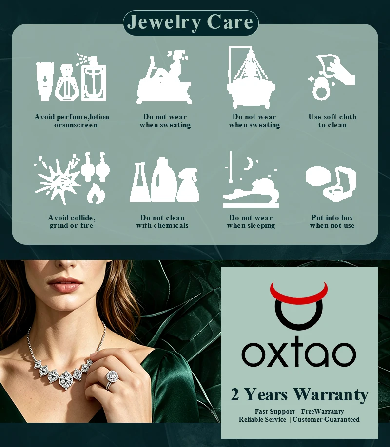 OXTAO Certified Moissanite Bubble-Style Necklace 3mm D VVS1 for Women Sweet U-Smile Pendant Necklace Jewelry 14K Gold Filled