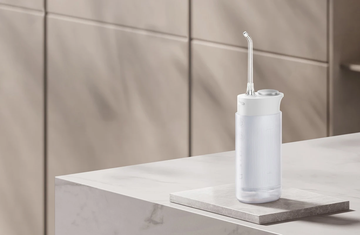 MIJIA F400 Portable Water Flosser Cordless Oral Irrigator,4 flossing Modes,1700 Pulses IPX7 Waterproof Dental Cleaner,200mL Tank